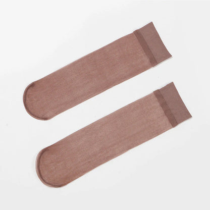 Women's Sheer Crystal Silk Socks