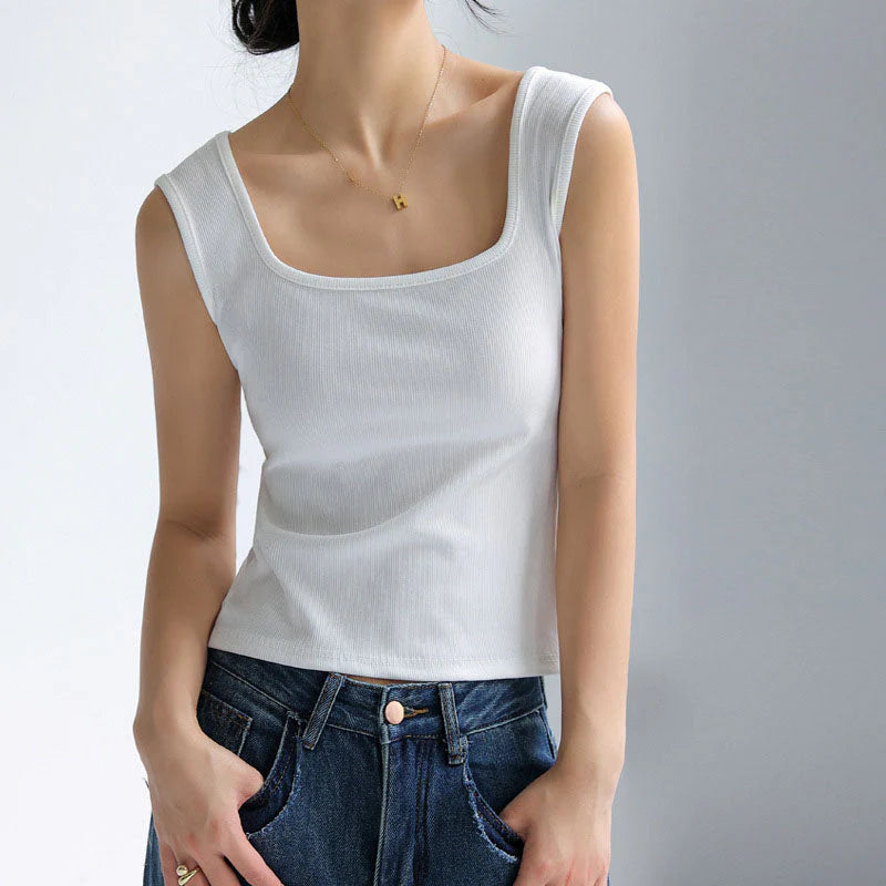 Square Collar Vest