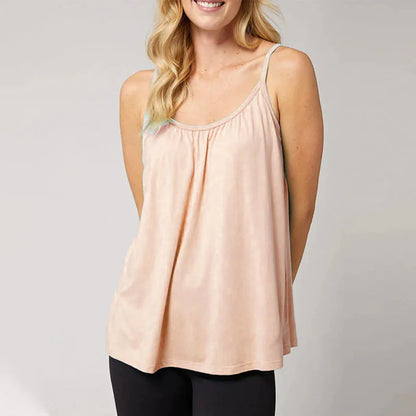 Loose-fitting Tank Top With Built-in Bra