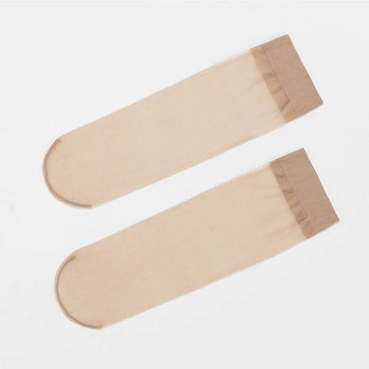 Women's Sheer Crystal Silk Socks